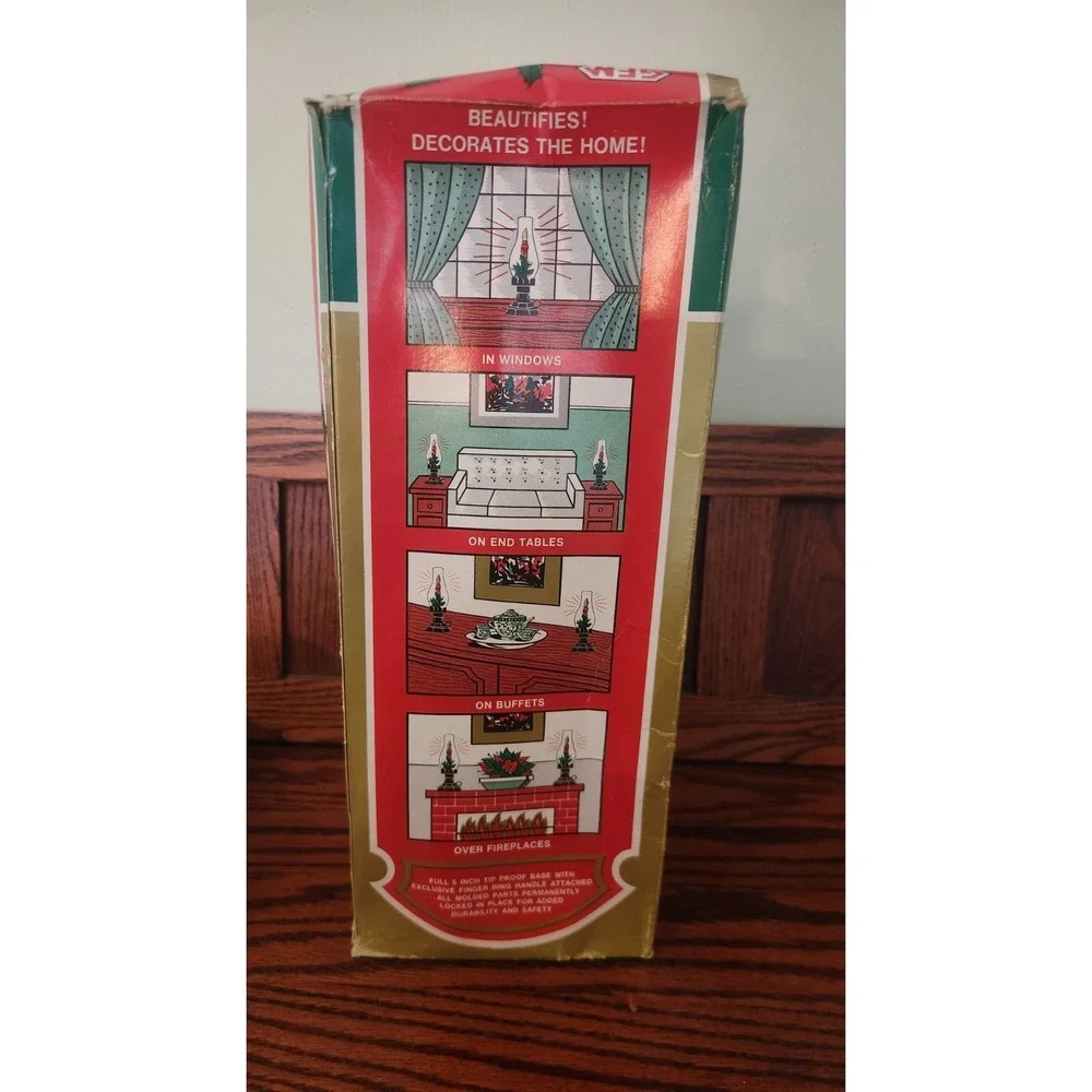 Vintage GEM Electric Christmas Candle Lamp With Original‎ Box
